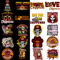 Load image into Gallery viewer, 32 Central Michigan Chippewas Designs Bundle PNG
