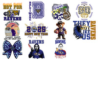 Load image into Gallery viewer, 48 Baltimore Ravens V1 Football Designs Bundle PNG
