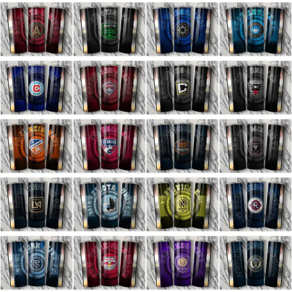 30 Soccer USA Teams Metal Tumbler Wrap Bundle JPG