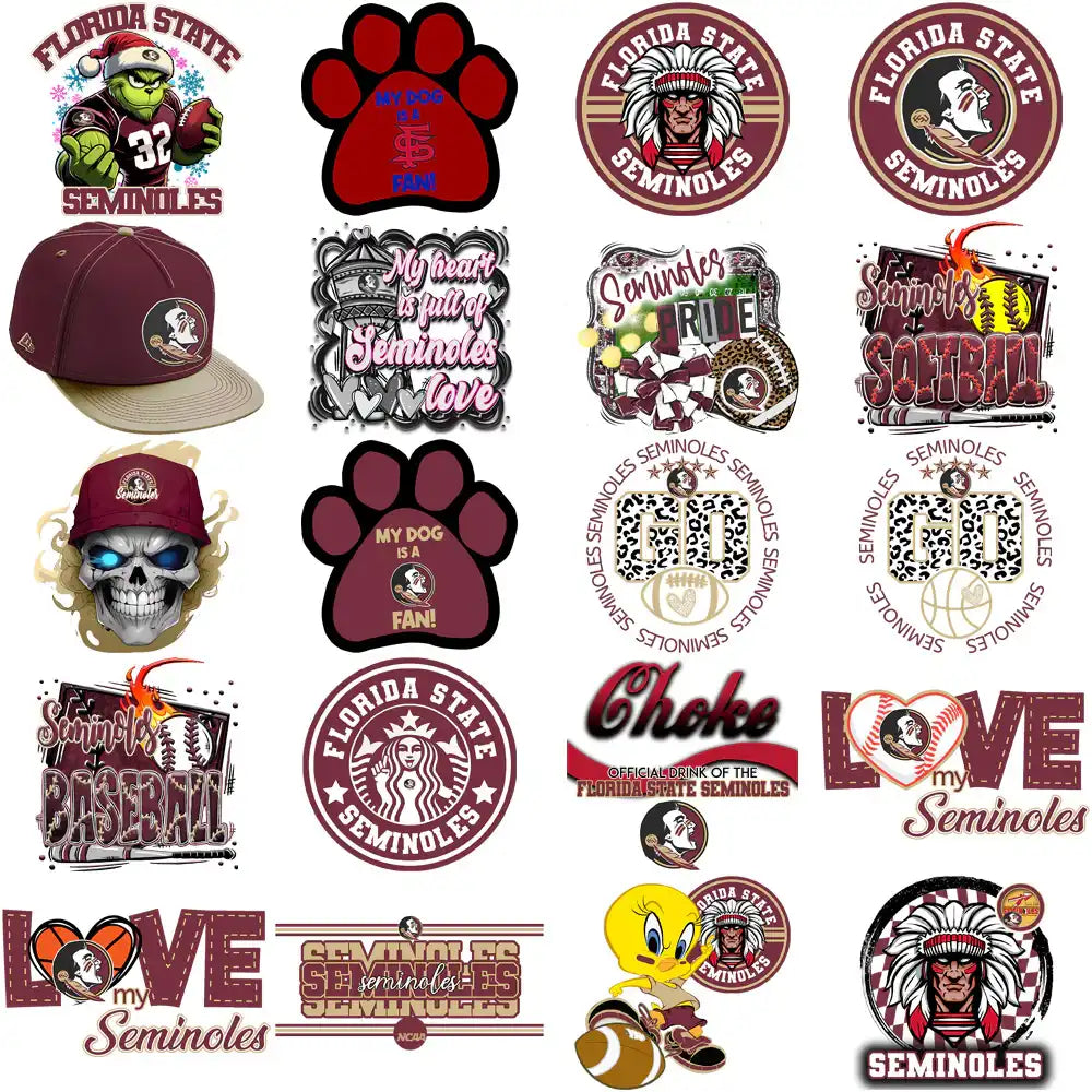 98 Florida State Seminoles Designs Bundle PNG