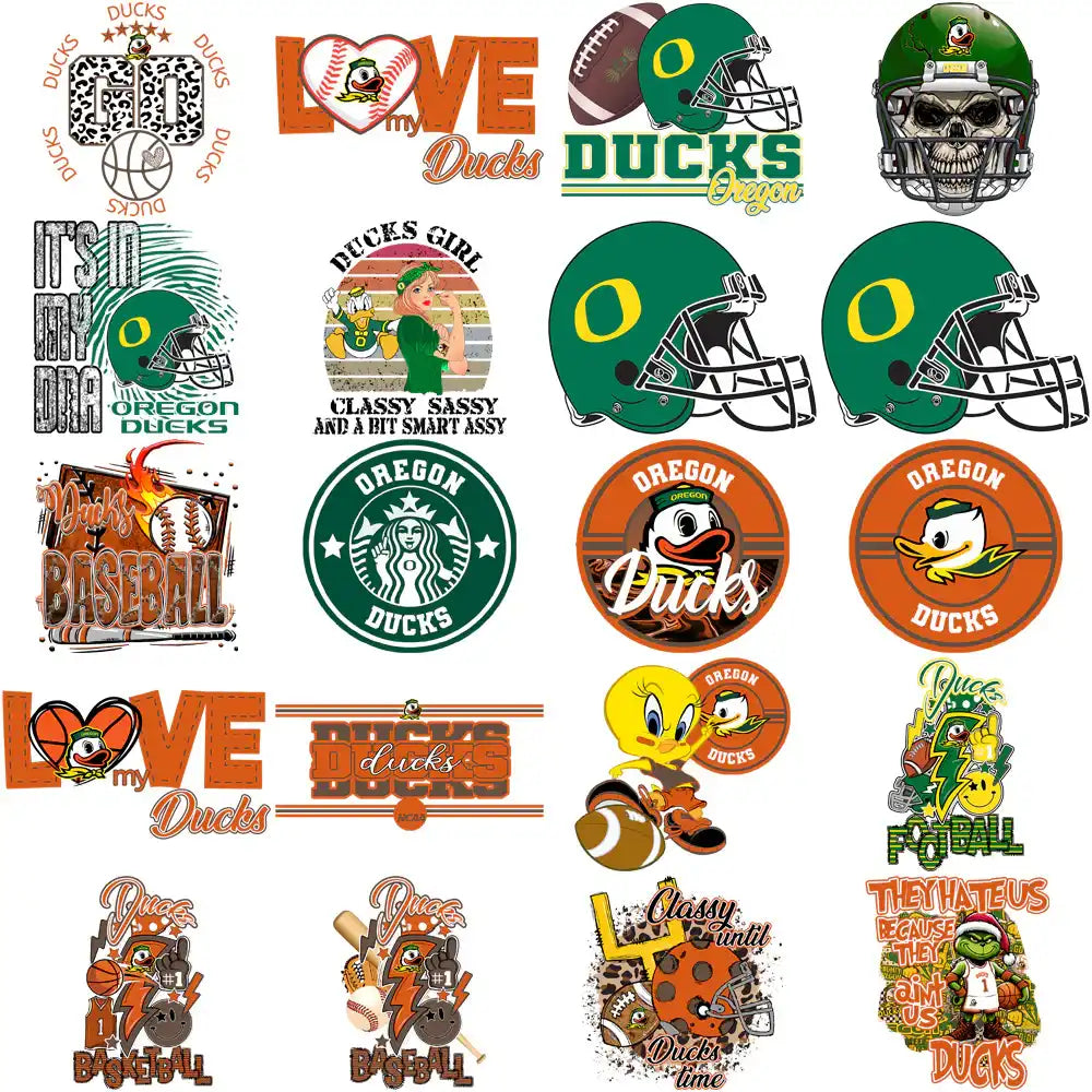 91 Oregon Ducks Designs Bundle PNG