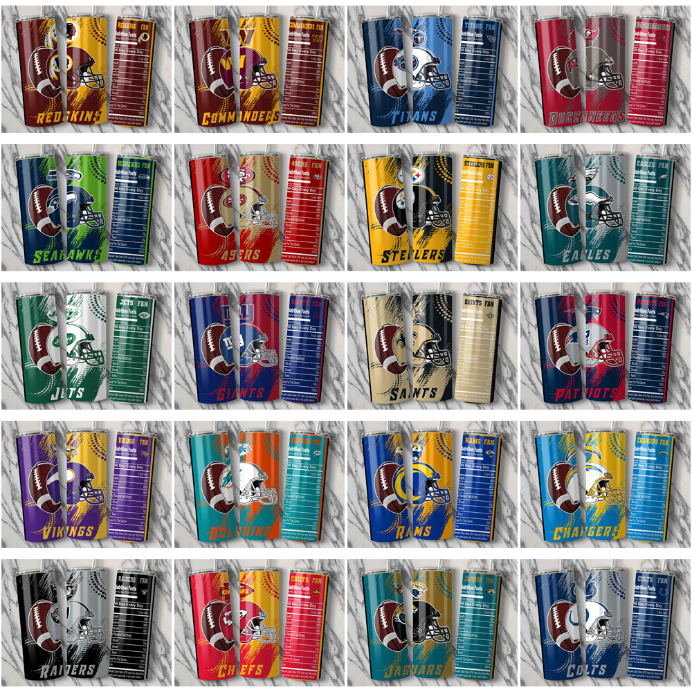35 Football Teams Team Fan Tumbler Wrap Bundle JPG
