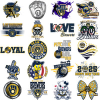 Load image into Gallery viewer, 67 Milwaukee Brewers Baseball Designs Bundle PNG

