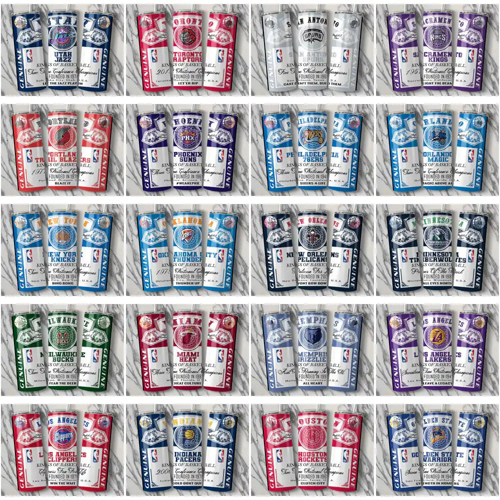 30 Basketball Teams Budweiser Tumbler Wrap Bundle JPG