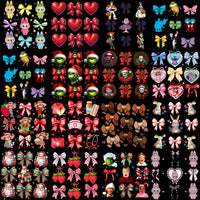 Load image into Gallery viewer, 60 Events Mixed Bow Tie Coquette Designs Bundle PNG
