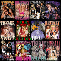 Load image into Gallery viewer, 60 Celebrity Music Stars Bootleg Artists Designs Bundle PNG
