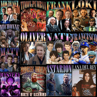 Load image into Gallery viewer, 50 Celebrity Fan Mixed Bootleg V2 90s Designs Bundle PNG
