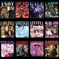 Lade Bild in die Galerieansicht, 50 Celebrity Fan Mixed Bootleg 90s V3 Designs Bundle PNG
