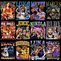 Load image into Gallery viewer, 51 Basketball Teams Players Bootleg Homage Designs Bundle PNG
