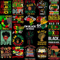 Load image into Gallery viewer, 82 Black History Month Black Designs Bundle PNG
