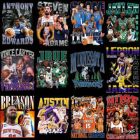Load image into Gallery viewer, 58 Basketball Teams Players Bootleg Homage Designs Bundle PNG

