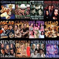 Load image into Gallery viewer, 60 Celebrity Movie &amp; TV Series Bootleg T-Shirt Designs Bundle PNG
