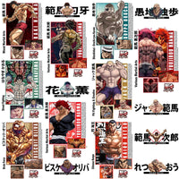 Load image into Gallery viewer, 16 Anime Baki Black and White Streetwear Front + Back Designs Bundle PNG
