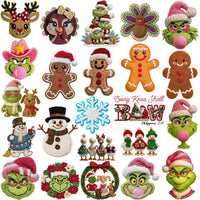 Load image into Gallery viewer, 120 Cartoons CHRISTMAS Yarn Style Designs Bundle PNG
