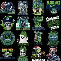 Load image into Gallery viewer, 95 Mega Football Team Seattle Seahawks Mixed V4 Designs Bundle PNG
