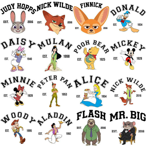 40 Cartoons EST Mix Designs Bundle PNG