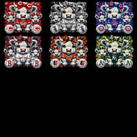 Load image into Gallery viewer, 30 Highland Cow Baseball Teams Logo Bow Designs Bundle PNG
