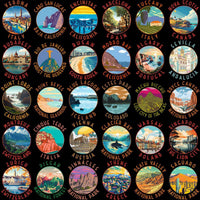 Load image into Gallery viewer, 150 World Travel Destinations &amp; Parks Designs Bundle PNG
