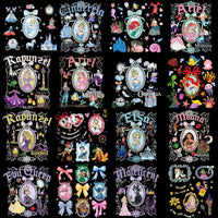 Load image into Gallery viewer, 58 Cartoon Princess Bow Mirror &amp; Cartoons Designs Bundle PNG
