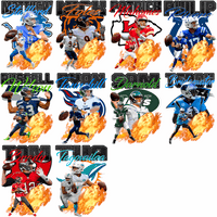 Load image into Gallery viewer, 33 Football Players &amp; Teams Legends Quarterbacks V1 Designs Bundle PNG

