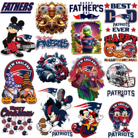 Load image into Gallery viewer, 61 Mega Football Team New England Patriots Mixed V1 Designs Bundle PNG
