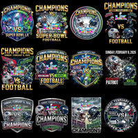 Load image into Gallery viewer, 35 Super Bowl LX Champion 2026 PNG Bundle | Seattle Seahawks Champions | Football Champions Designs
