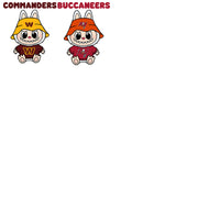 Load image into Gallery viewer, 32 Labubu Cartoon Football Teams Designs Bundle PNG
