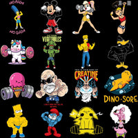 Load image into Gallery viewer, 55 GYM Fitness Popculture Designs Bundle PNG
