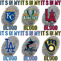 Load image into Gallery viewer, 30 Baseball Teams DNA In My Blood Designs Bundle PNG
