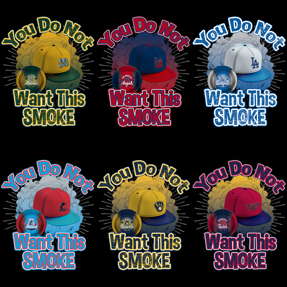 30 Baseball Teams Want This Smoke Cap & Ball Designs Bundle PNG