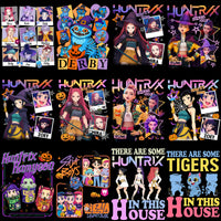 Load image into Gallery viewer, 37 Huntrix Horror Demon Hunters Halloween Designs Bundle PNG

