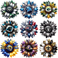 Load image into Gallery viewer, 32 Football Teams Logo Sunflower Designs Bundle PNG
