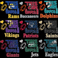 Load image into Gallery viewer, 32 This Girl Loves Football Logo Teams Glitter Designs Bundle PNG
