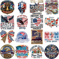 Load image into Gallery viewer, 250th Anniversary USA designs: eagles, flags, liberty themes for DTF, DTG, embroidery, tumbler wraps
