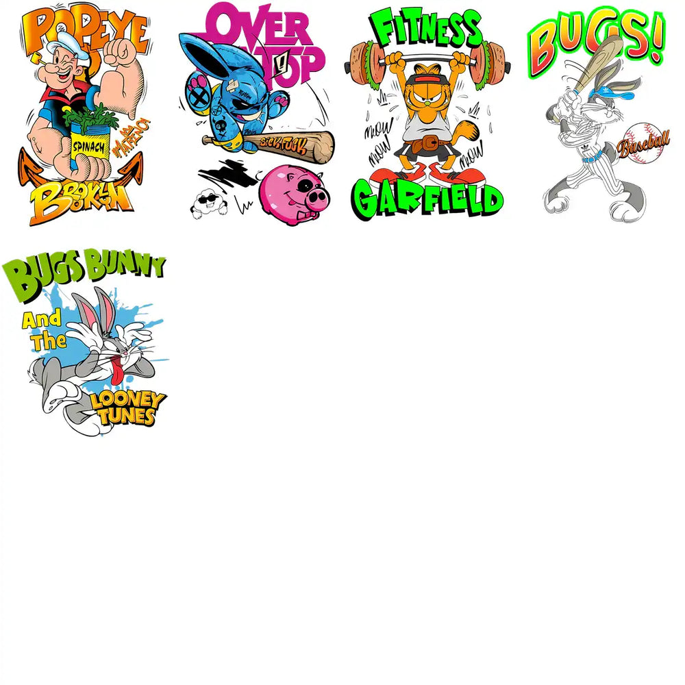 33 Street Cartoon Graffiti Designs Bundle PNG