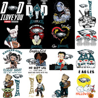 Load image into Gallery viewer, 120 Eagles Philadelphia MEGA Football Team Designs Bundle PNG
