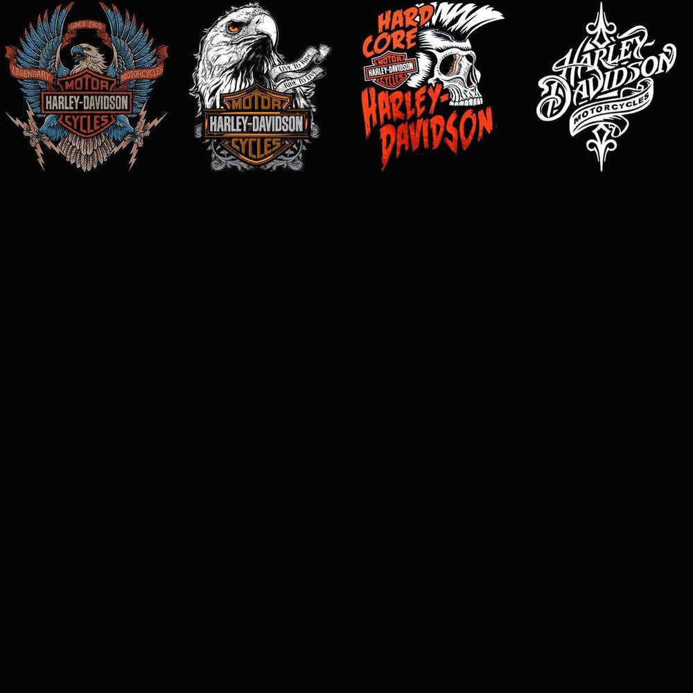 35 Biker Halftone Motorcycle Harley Davidson Designs Bundle PNG