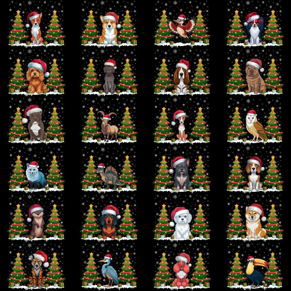 85 Christmas Tree Animals Designs Bundle PNG