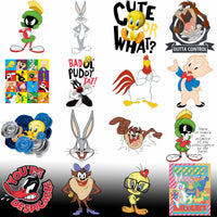 Load image into Gallery viewer, Looney Tunes characters &amp; quotes for DTF, DTG, embroidery, tumbler wraps — print-ready PNG, SVG, PES
