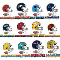 Load image into Gallery viewer, 32 Snoopy Cartoon Football Helmets Teams Logos Designs Bundle PNG
