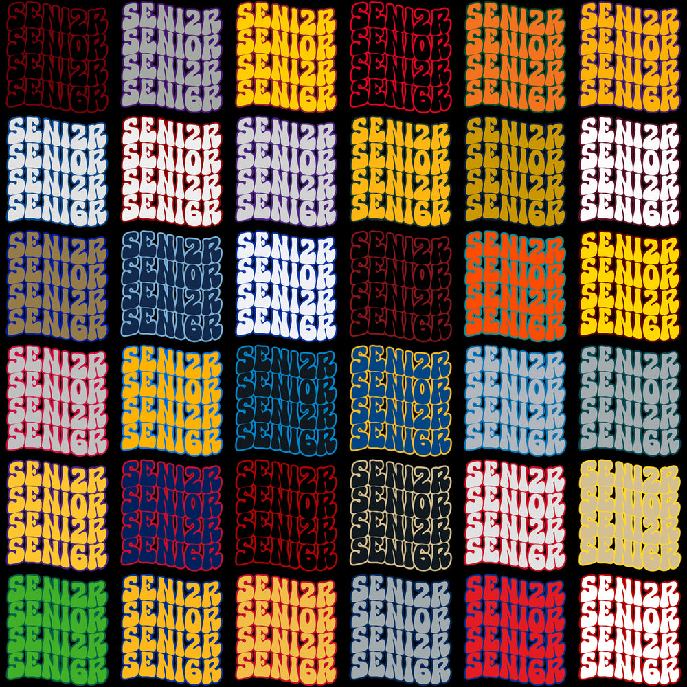 150 Class Of 2026 Graduation Wavy Designs Bundle PNG