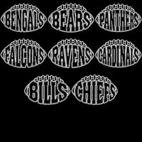 Load image into Gallery viewer, 32 Football Teams Shaped Typography Outline Designs Bundle PNG
