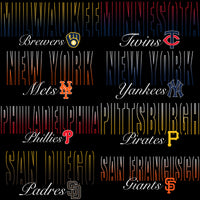 Load image into Gallery viewer, 30 Baseball Teams Name Typography Gradient Logo Designs Bundle PNG
