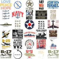 Load image into Gallery viewer, 220 Peace War History Military Designs Bundle PNG
