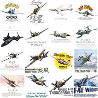 Load image into Gallery viewer, 90 Aircrafts Military Airplane Designs Bundle PNG
