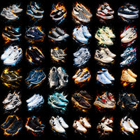 Load image into Gallery viewer, Sneaker designs with fiery effects, ideal for DTF, DTG, and embroidery prints. Print-ready PNG, SVG, PES files.
