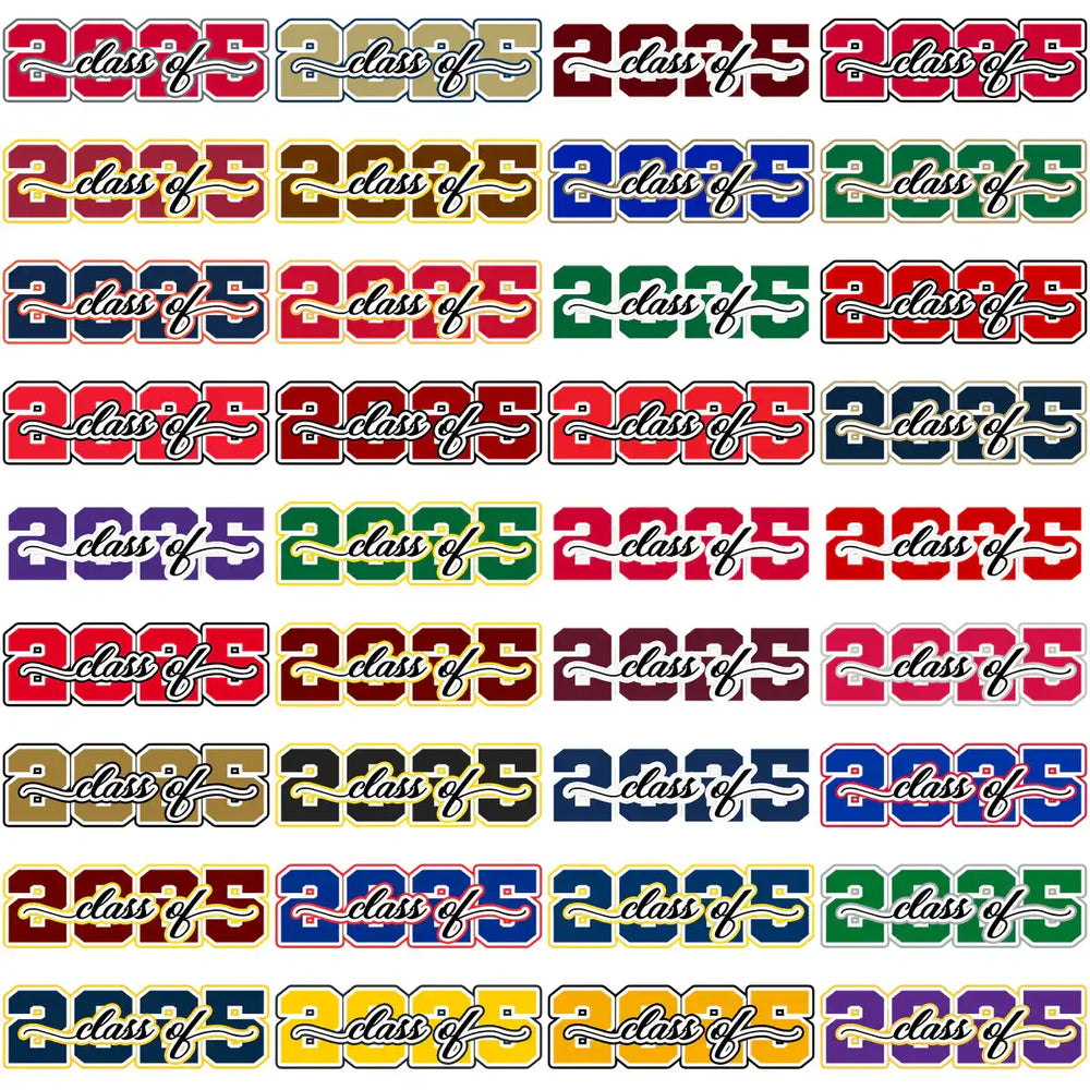 112 Class Of 2025 Senior Graduation Designs Bundle PNG