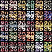 Load image into Gallery viewer, 110 Class Of 2025 Graduation Dots Designs Bundle PNG
