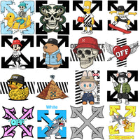 Load image into Gallery viewer, 44 OFF Brand WHITE Mix CARTOON Designs Bundle PNG
