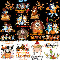 Load image into Gallery viewer, 55 Thanksgiving Mix Cartoon Fall V2 Designs Bundle PNG
